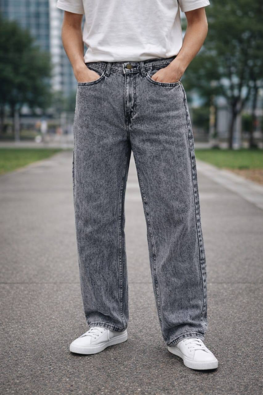 TRENDING ACID WASH BIG FOLD DENIM