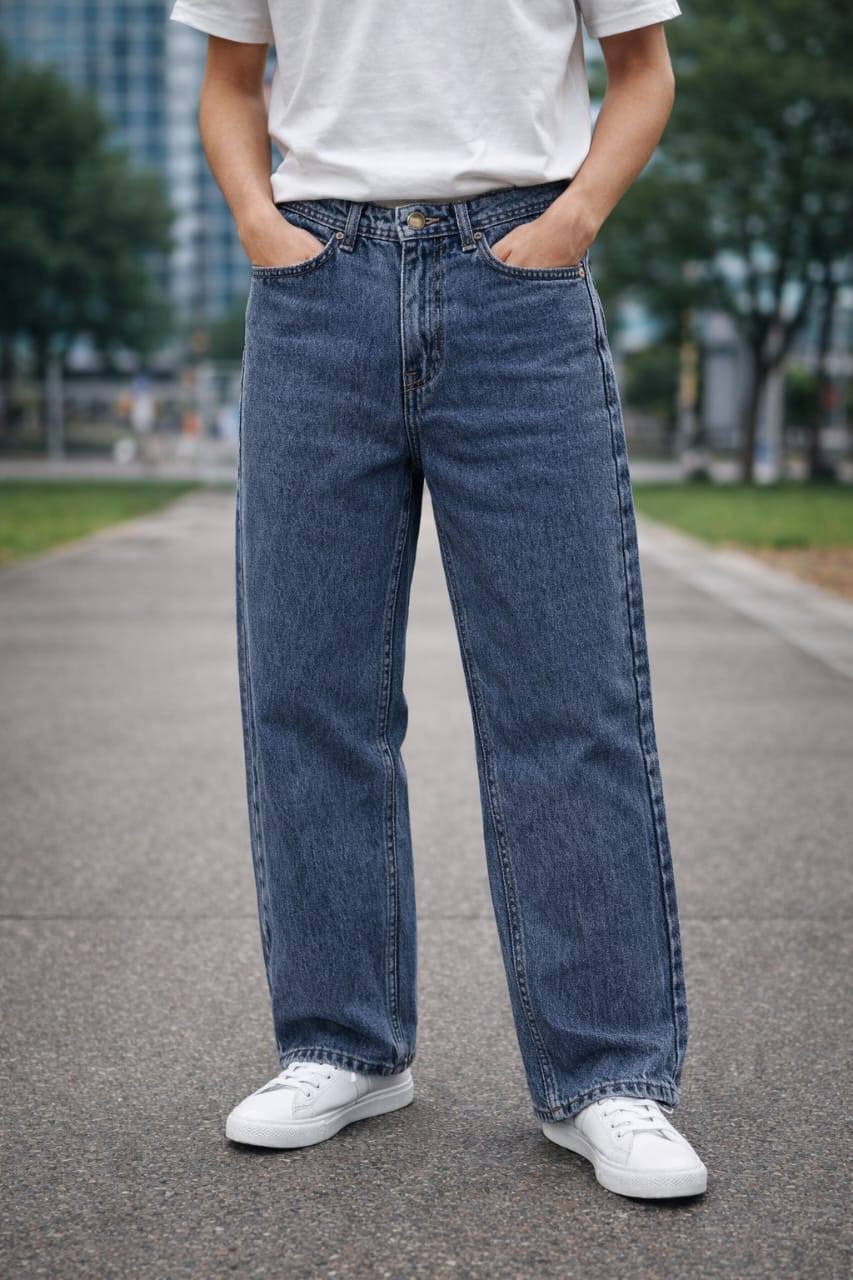 RENDING ACID WASH BIG FOLD DENIM