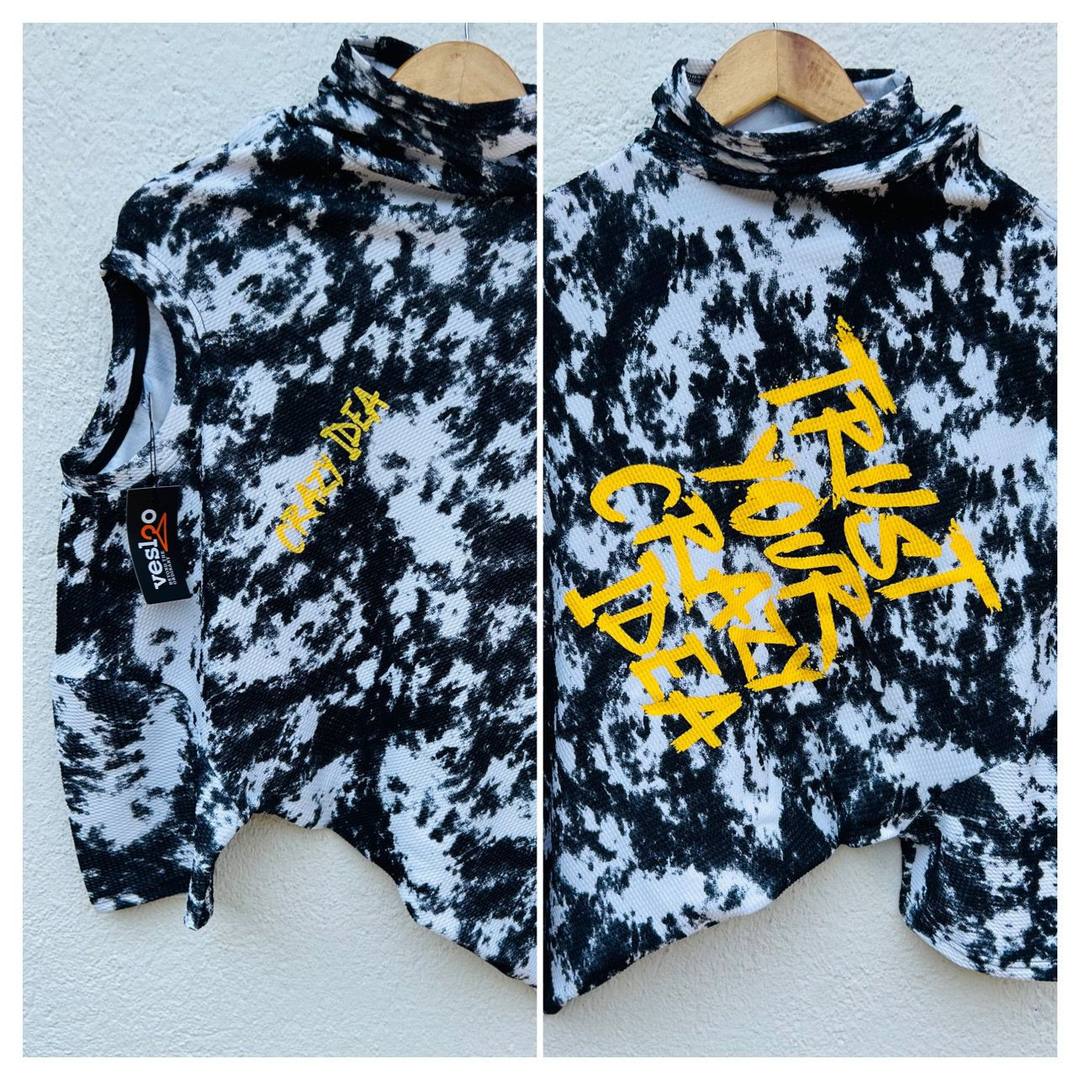 NEW ACID WASH BACK PRINT T-SHIRT