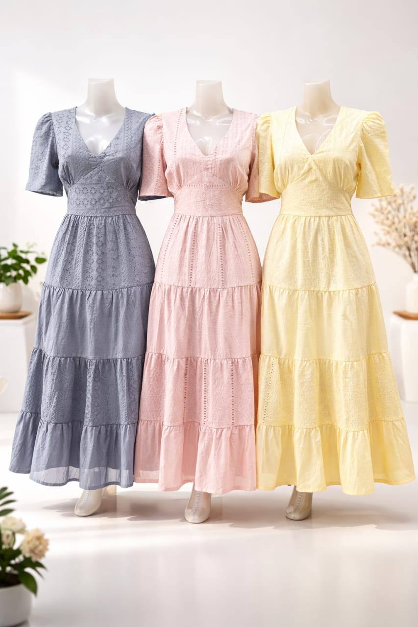 NEW SOFT CUTLON LONG FROCK