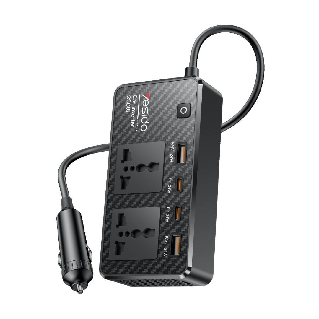YESIDO VC07 200W AC220V MULTIFUNCTIONAL CAR INVERTER