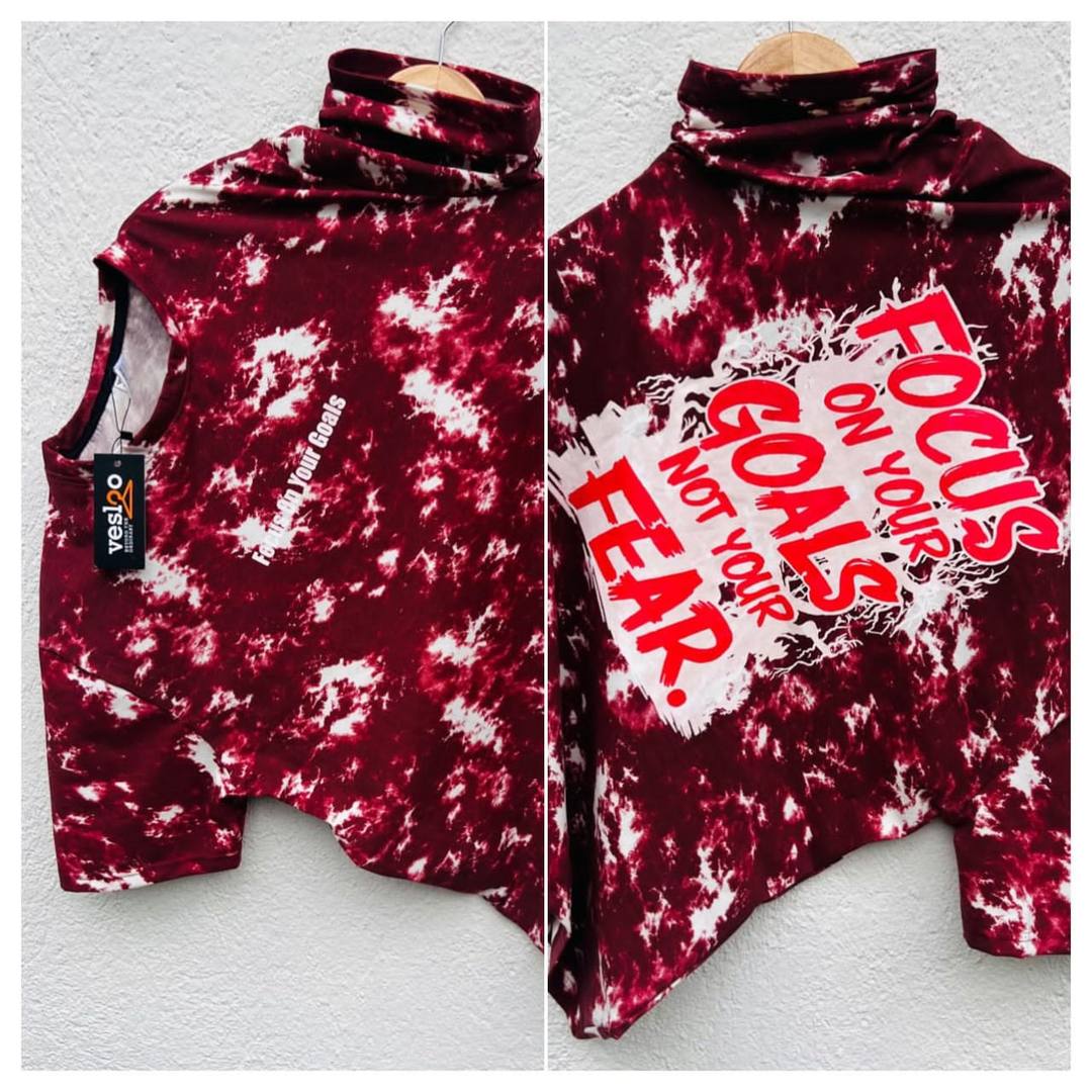 TRENDING ACID WASH BACK PRINT T-SHIRT