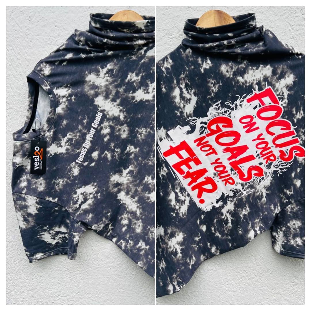 NEW TRENDING ACID WASH BACK PRINT T-SHIRT
