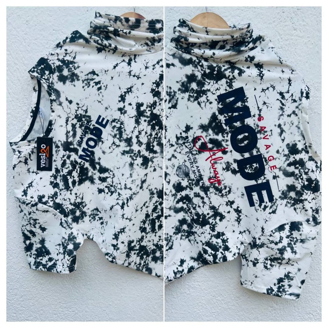 ACID WASH BACK PRINT T-SHIRT