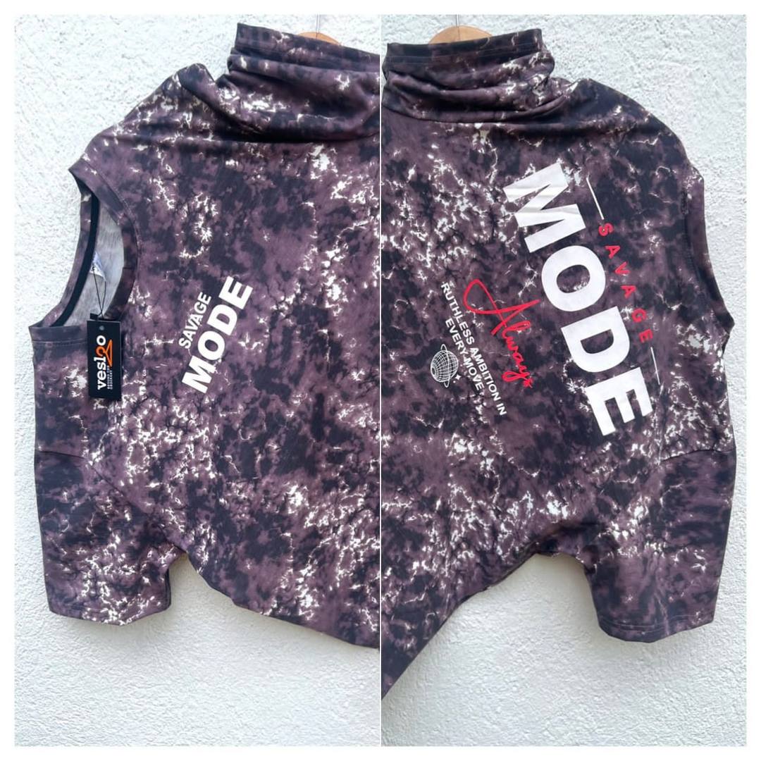 ACID WASH BACK PRINT T-SHIRT