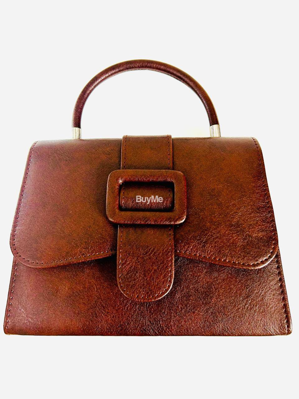 DARK BROWN COLOR LADIES HAND BAG - IMPORTED