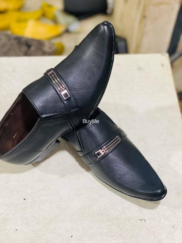 BLACK OFFICE SHOES  - MEN