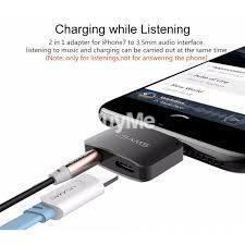 USAMS 2 IN 1 LIGHTNING ADAPTER US SJ096 ( LIGHTNING TO AUX & LIGHTNING )