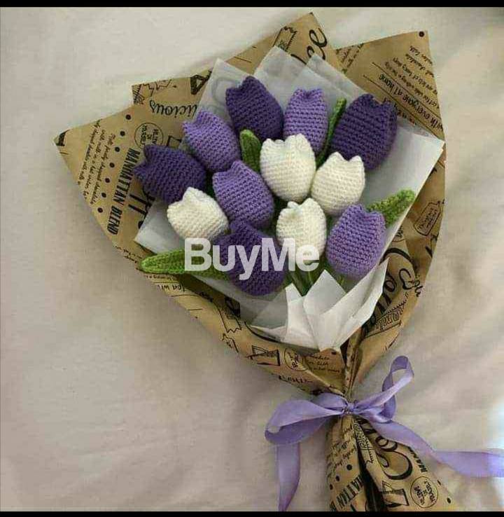 TULIP FLOWERS - WOOL METERIAL
