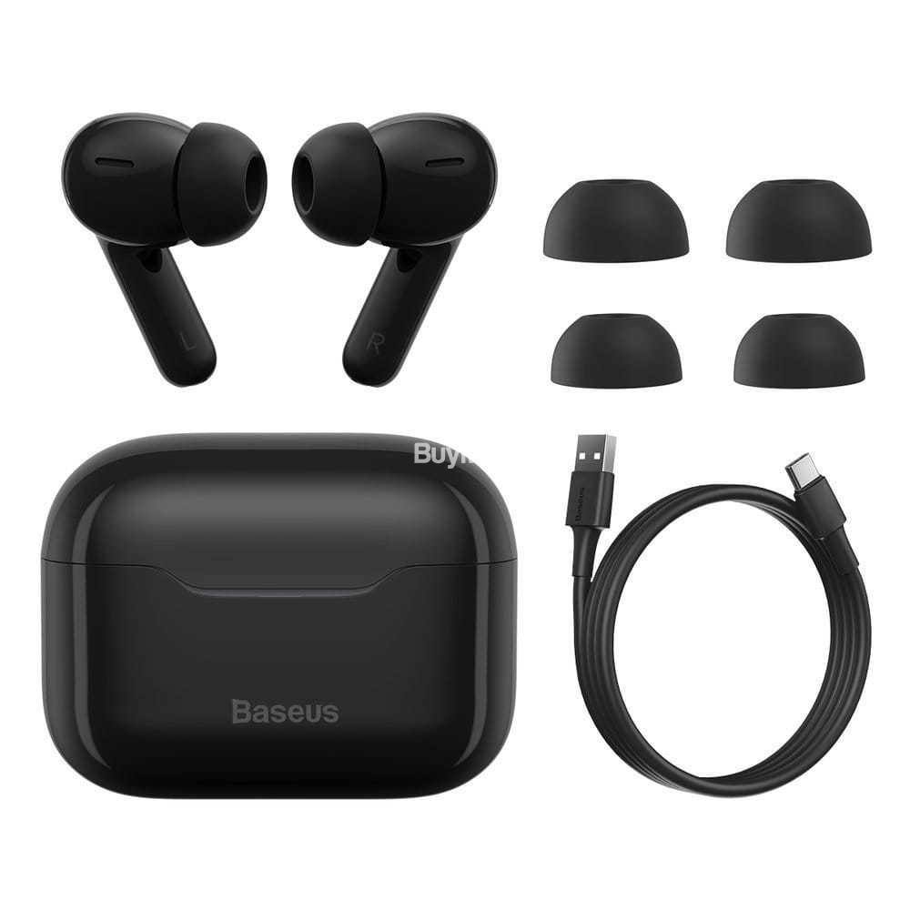 BASEUS SIMU S1 ANC WIRELESS BLUETOOTH EARPHONES - BLACK