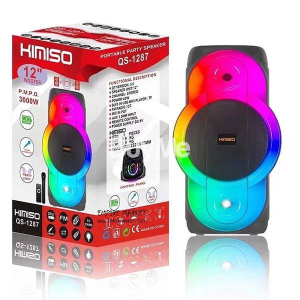 12'' INCH WIRELESS SPEAKER WITH WIRELESS MIC KIMISO (1287)