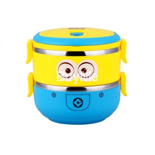 STAINLESS STEEL 1.4 L DOUBLE-LAYER MINION LUNCH BOX
