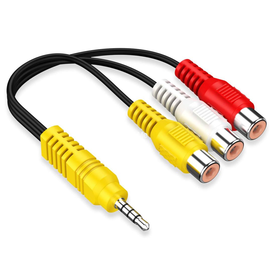 3RC FEMALE TO AUX MALE 0.2M CABLE