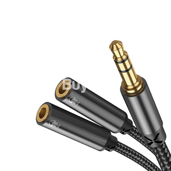 JOYROOM HEADPHONE MALE TO 2 FEMALE Y-SPLITTER SY-A04