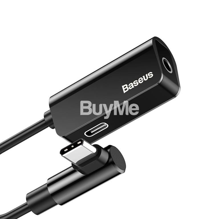 BASEUS TYPE – C MALE TO FEMALE + 3.5MM FEMALE ADAPTER L45