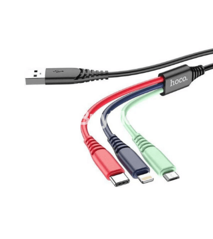 HOCO 3 IN 1 CHARGING CABLE DU04