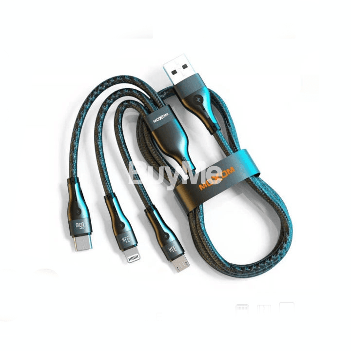 MOXOM 3 IN 1 FAST CHARGING CABLE MX-CB102