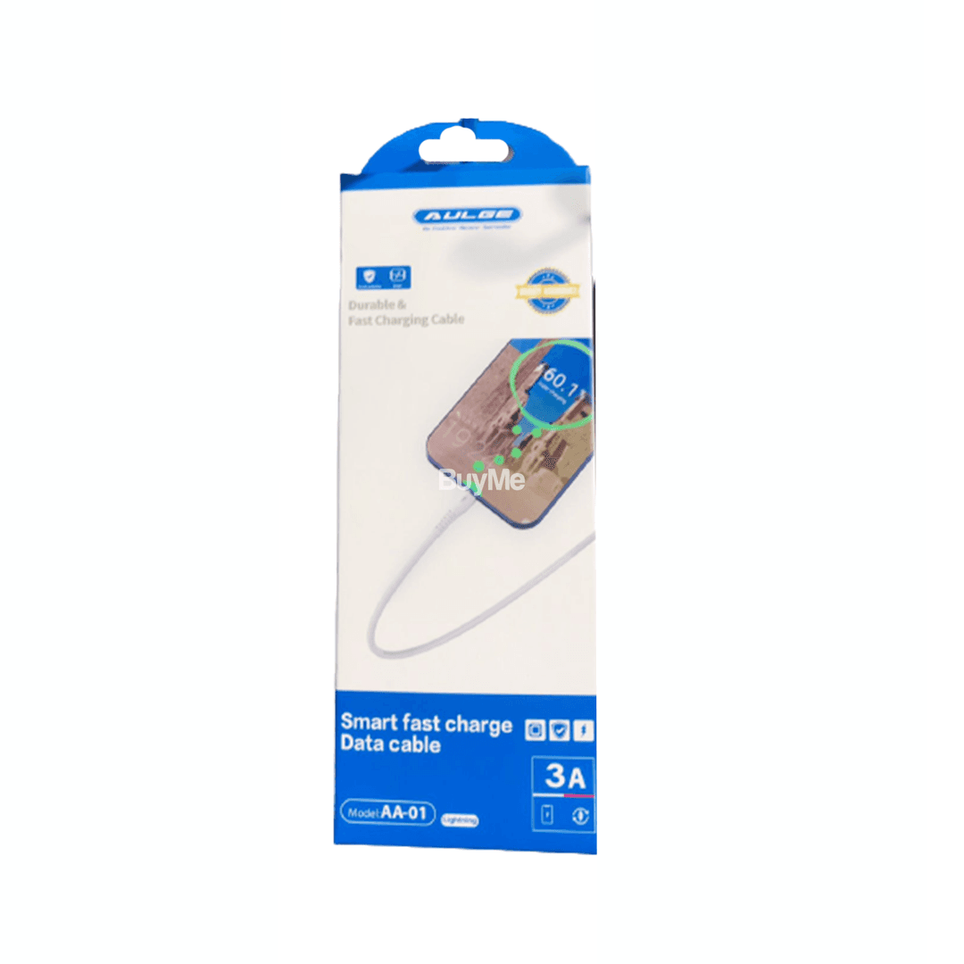 AULGE SMART FAST CHARGE DATA CABLE (LIGHTNING)