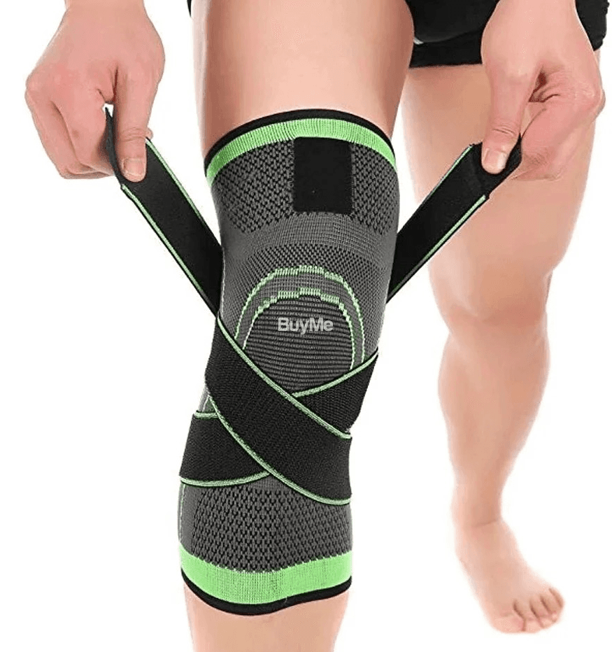 PAIN RELIEVING KNEE SUPPORT WITH STRAPS