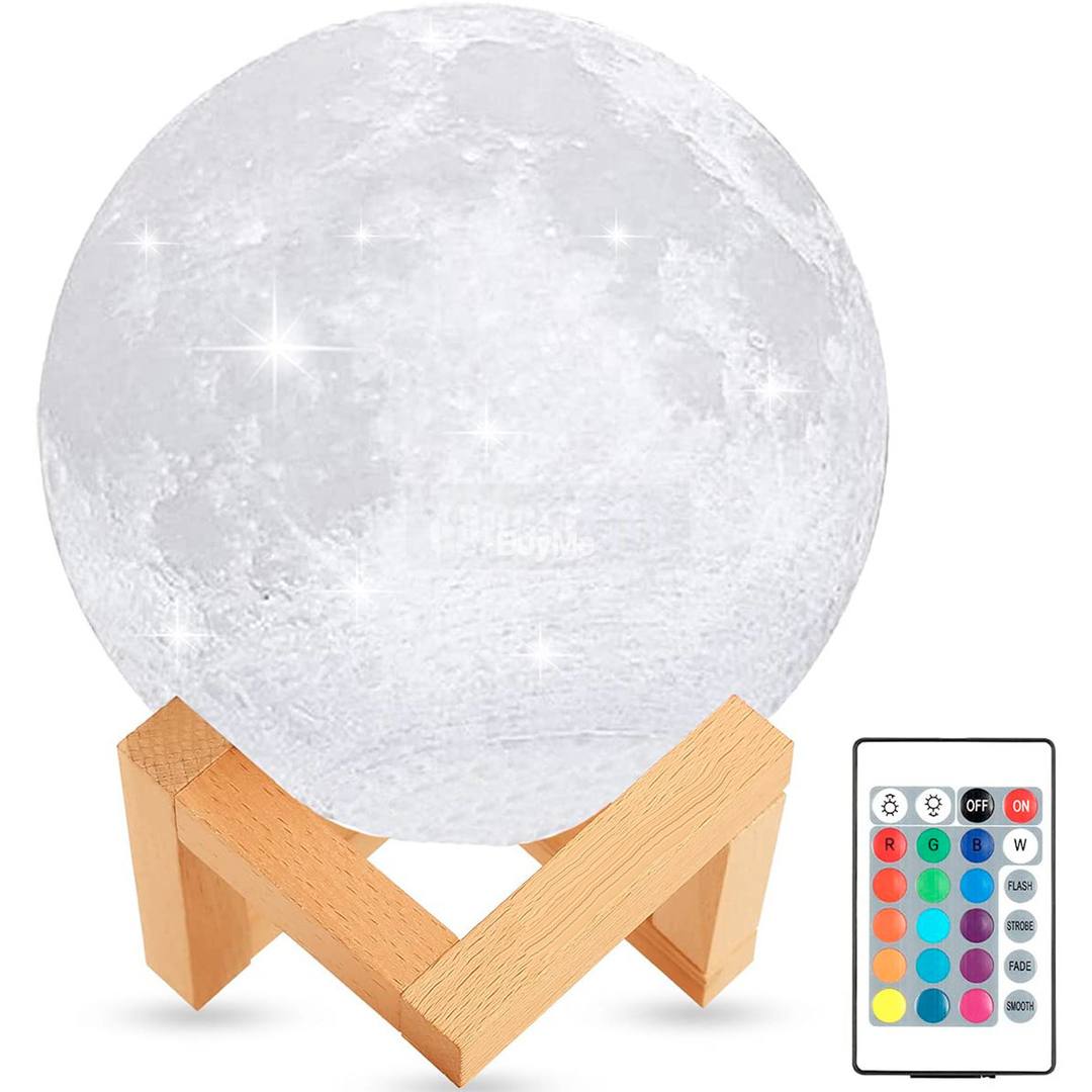 RECHARGEABLE MOON LAMP WITH REMOTE