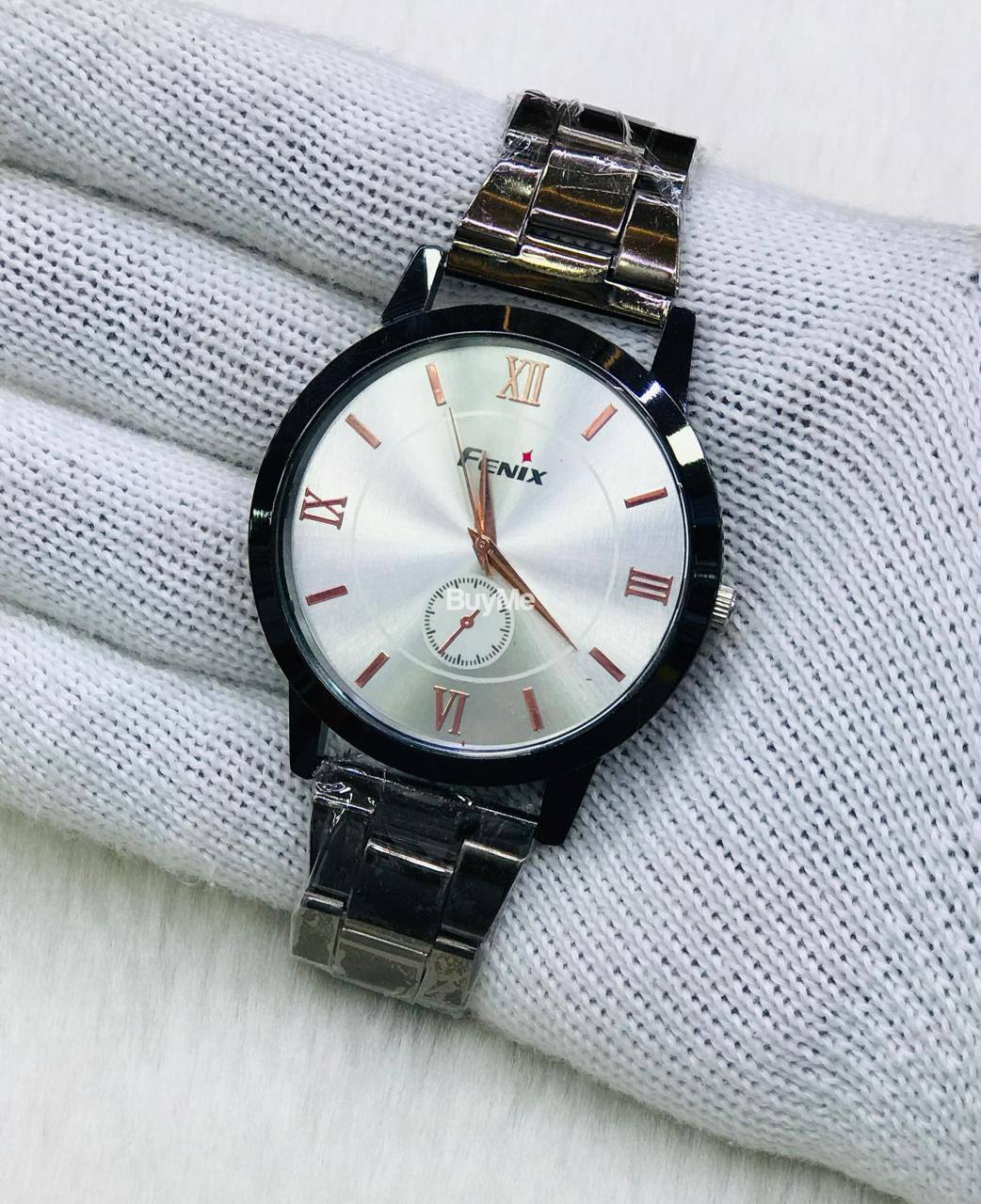 BLACK CHAIN MEN WATCH