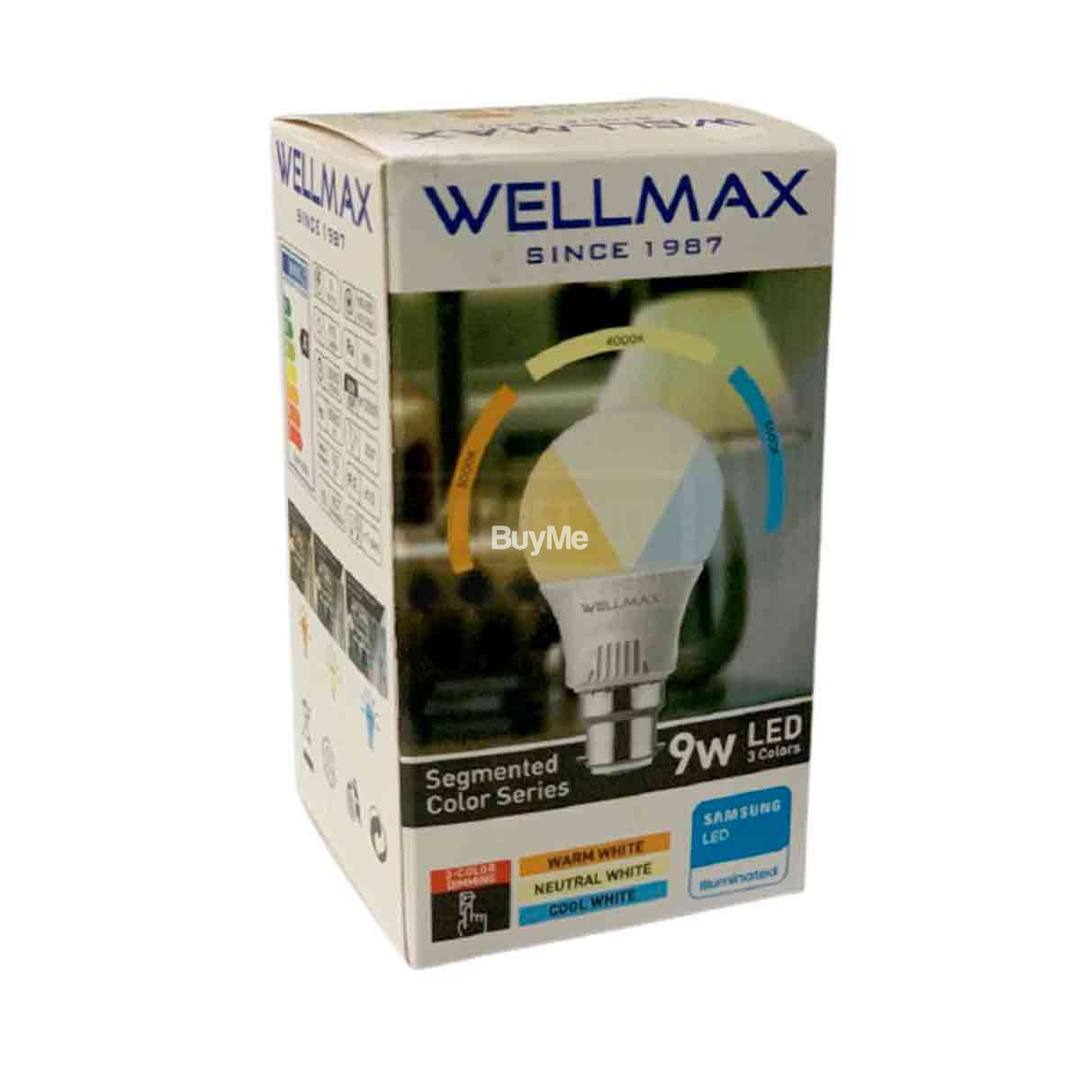 9 WATT WELLMAX 3 TONE LED BULB