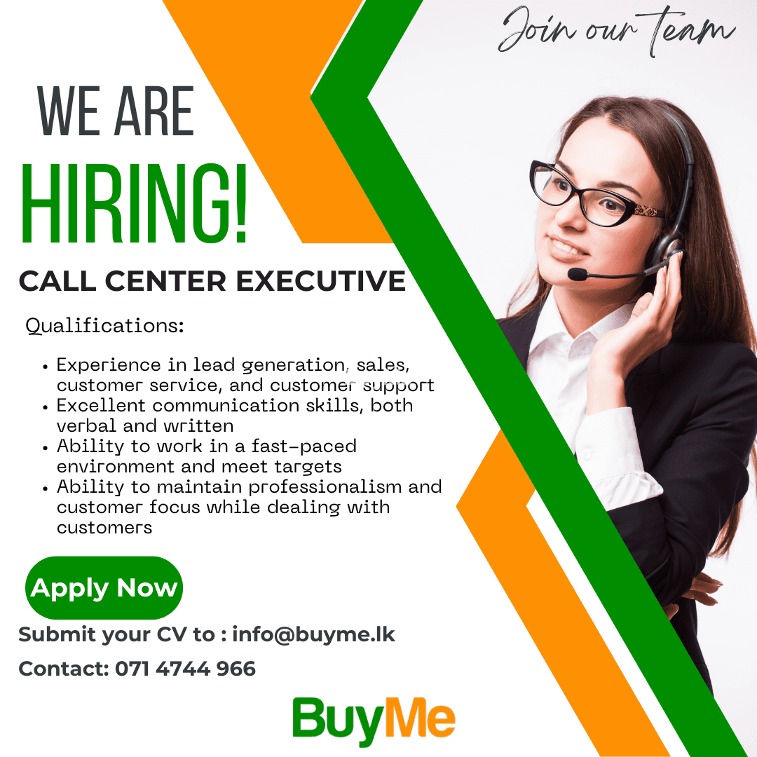 CALL CENTER EXECUTIVE - URGENT HIRING