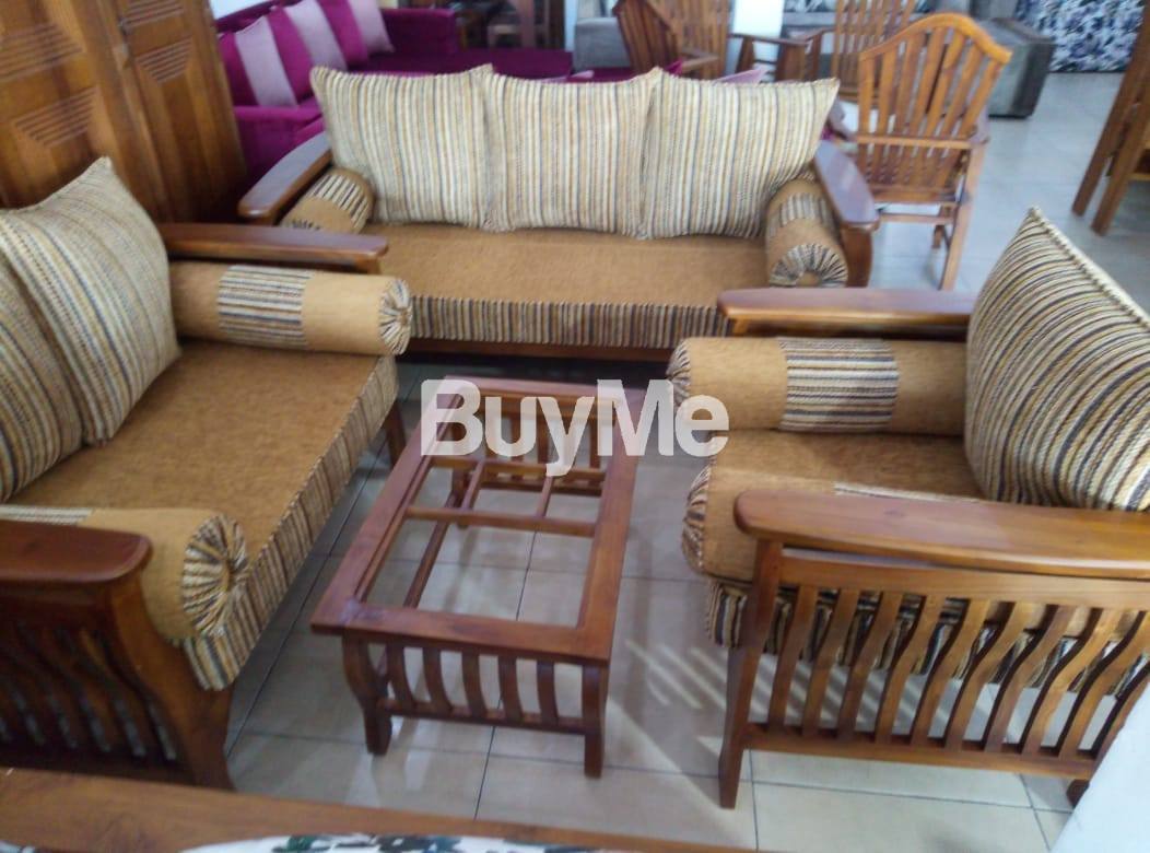 WOODEN SOFA SET - 38 (3-2-1)