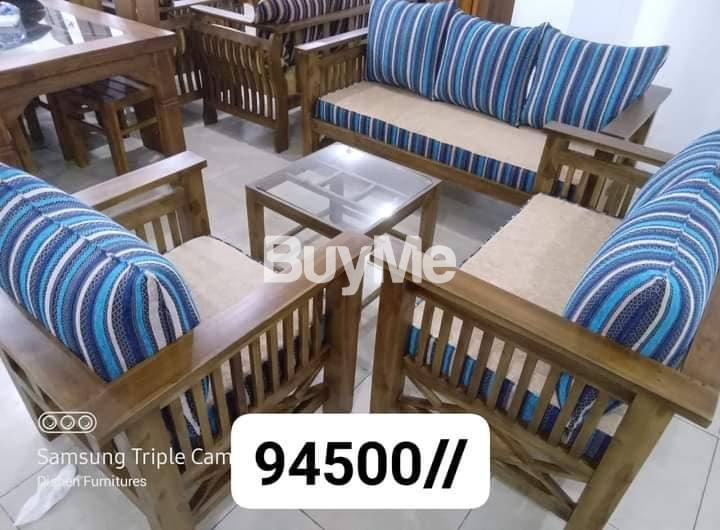 BOX TYPE WOODEN SOFA SET - 45
