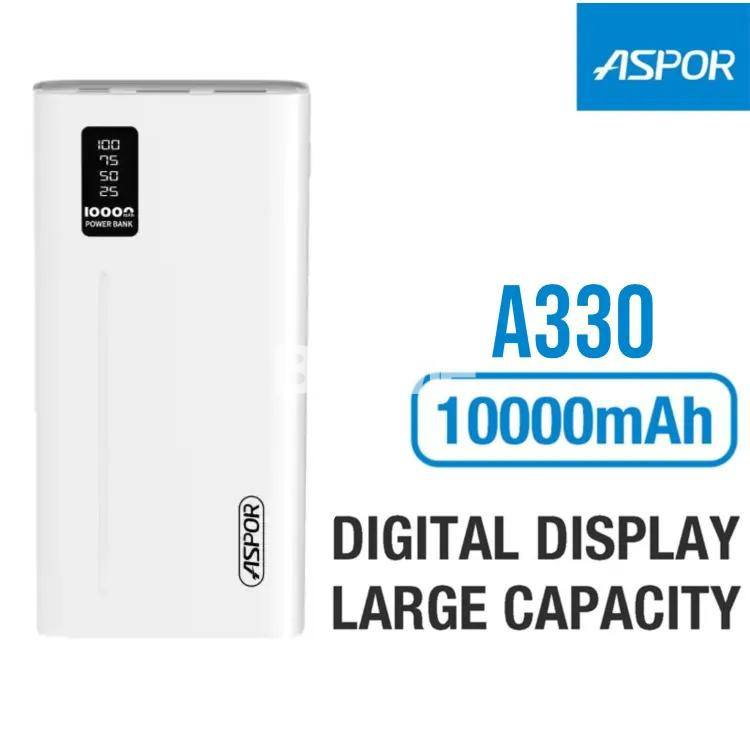 ASPOR A330 POWER BANK 10000MAH 2 OUTPUT