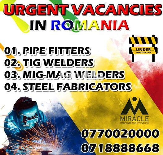 WELDERS VACANCIES IN ROMANIA