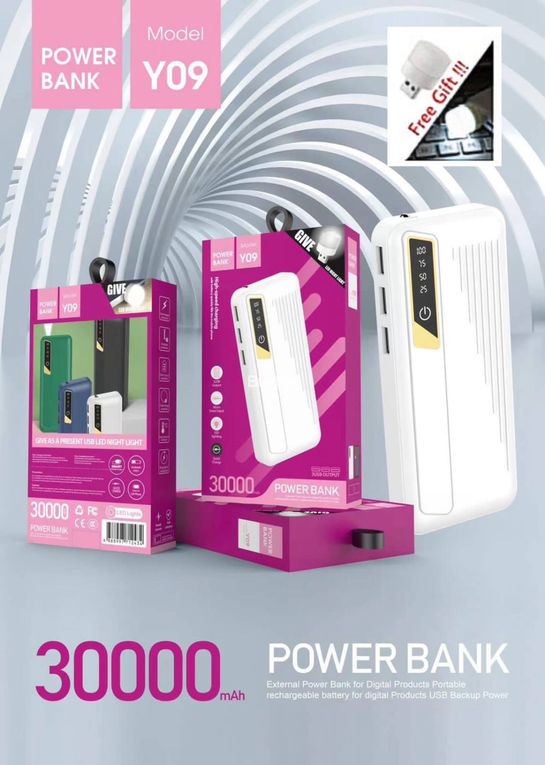 30000MAH POWER BANK - Y9