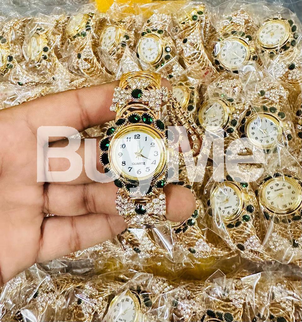 LUXURY WATCH FOR LADIES - DARK GREEN