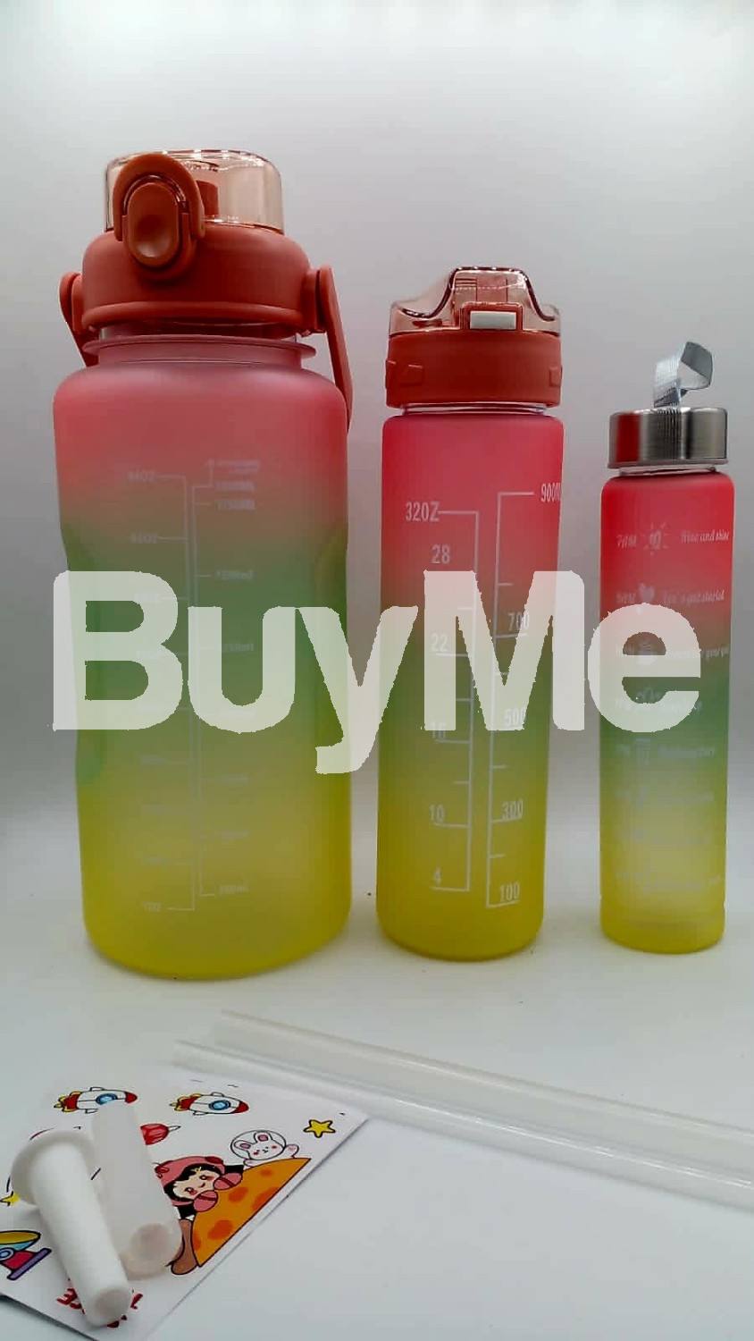 3PCS/SET LARGE CAPACITY WATER BOTTLE SET