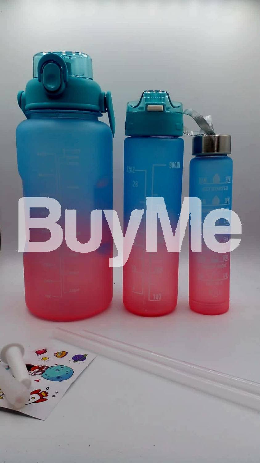 3PCS/SET LARGE CAPACITY WATER BOTTLE SET