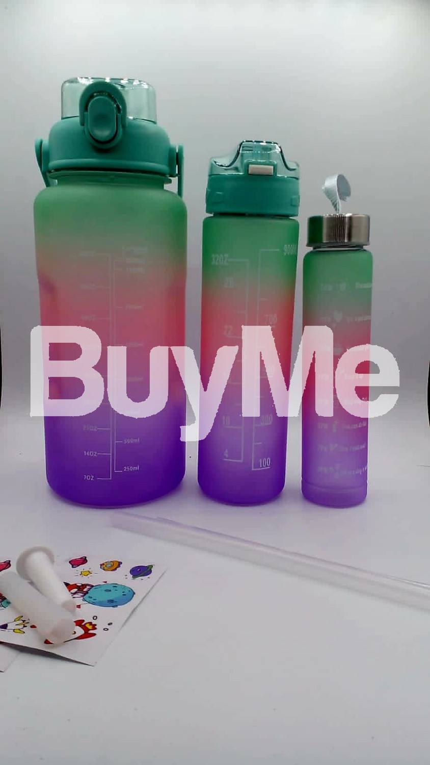 3PCS/SET LARGE CAPACITY WATER BOTTLE SET