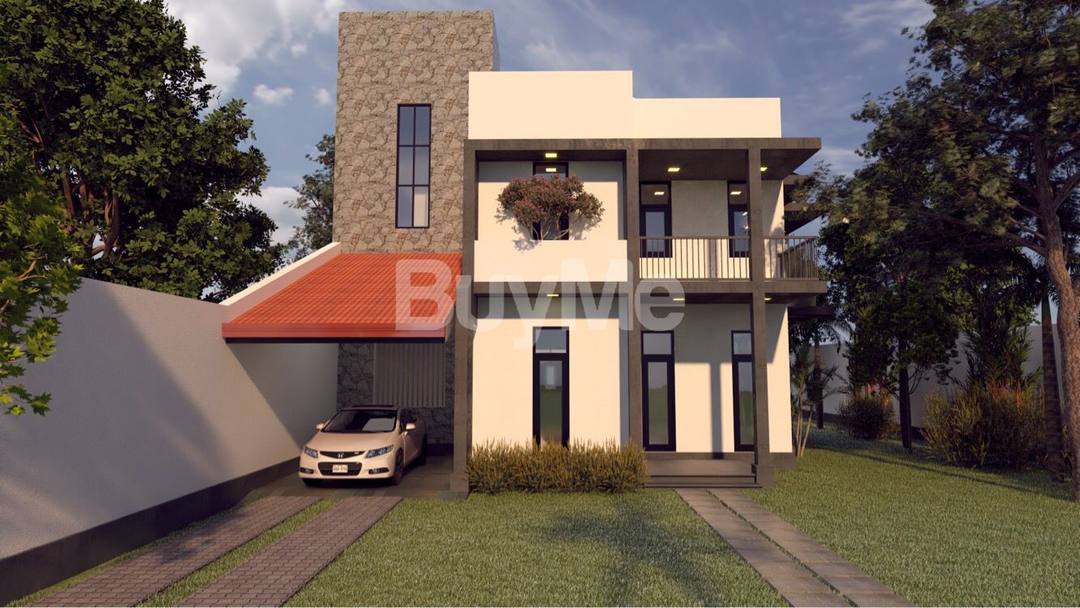 NEWLY CONSTRUCTED ARCHITECTURE-DESIGNED TWO STORY HOUSE FOR SALE IN HUNUPITIYA, WATTALA.