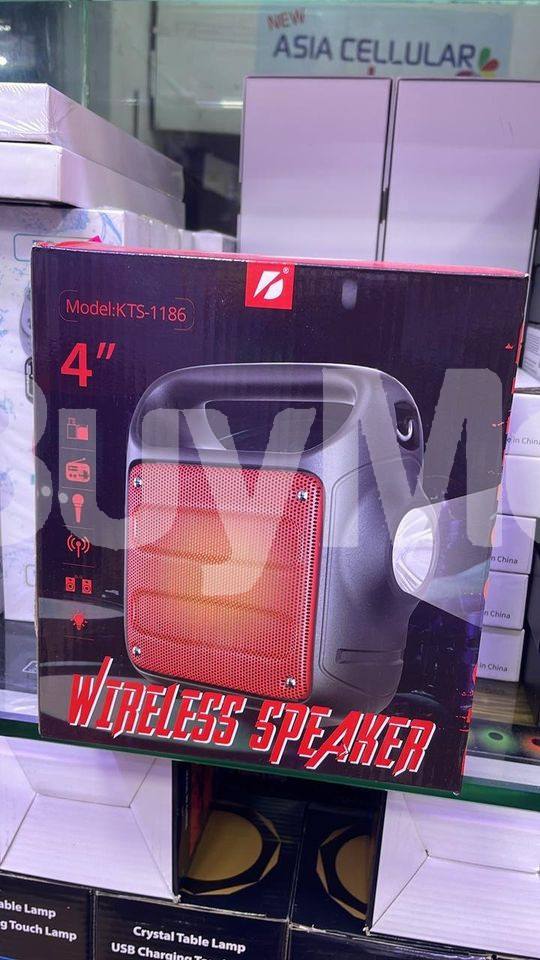 KTS-1186 PORTABLE BLUETOOTH SPEAKER WITH LED LIGHT