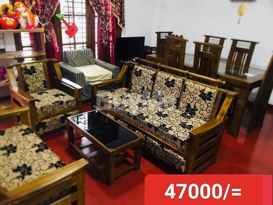 3-2-1 SOFA SET - DESIGNED FABRIC