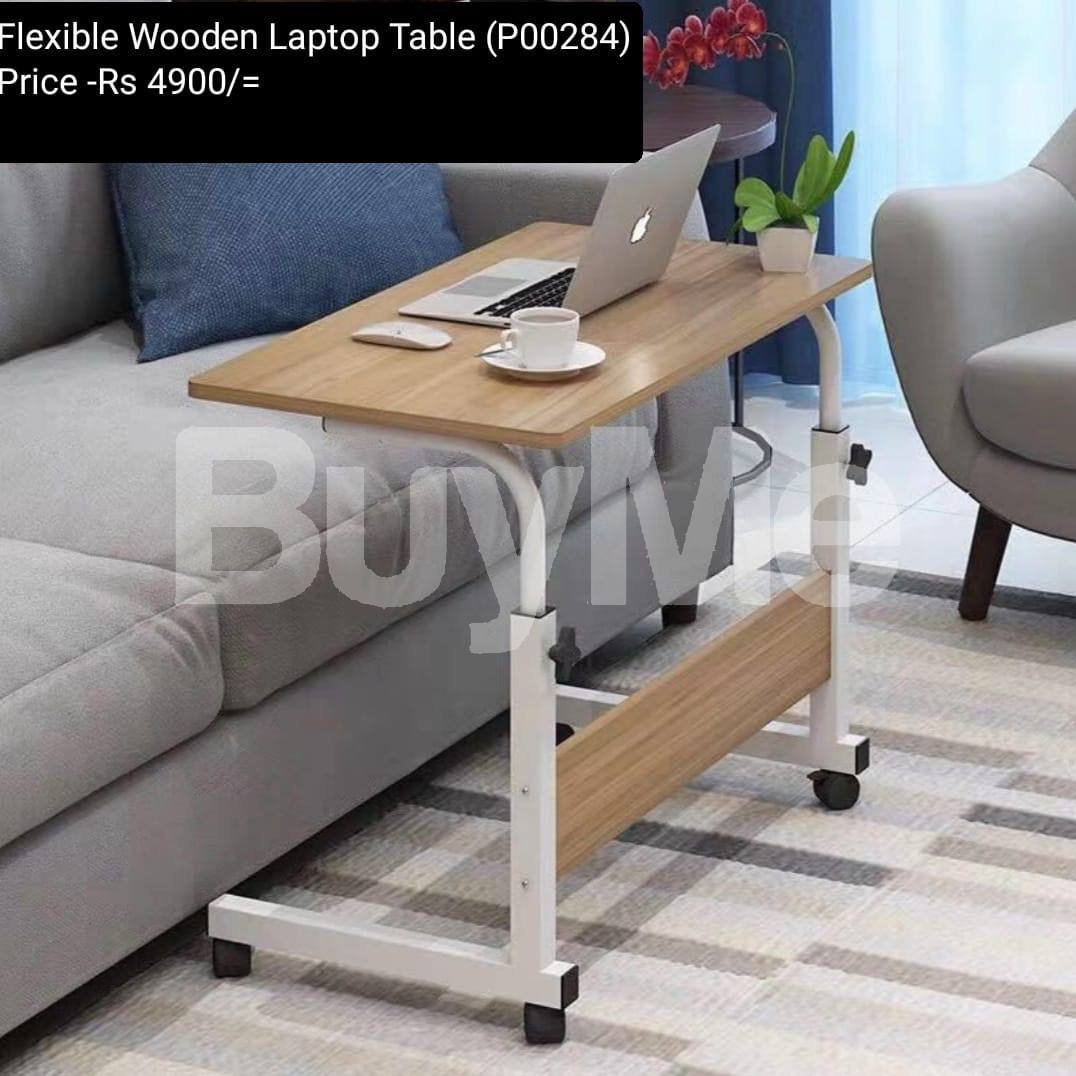 FLEXIBLE WOODEN LAPTOP TABLE