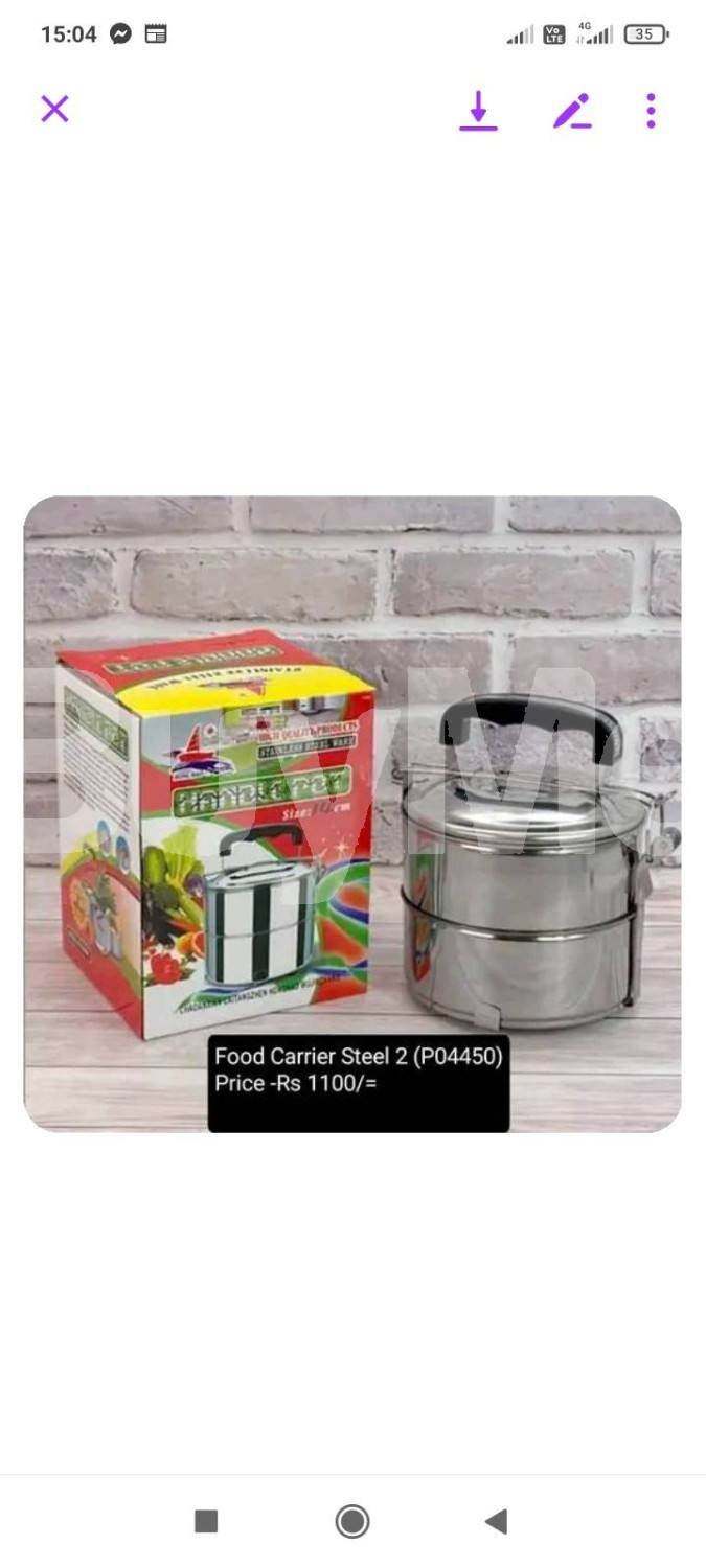 FOOD CARRIER STEEL 2