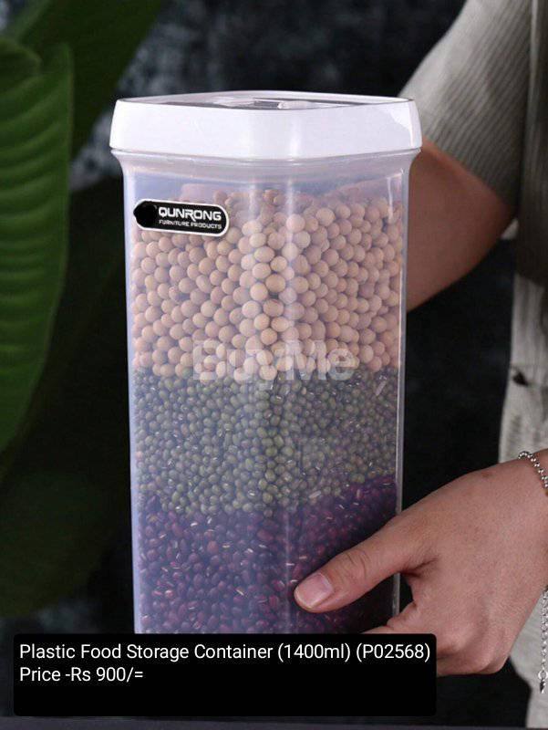 PLASTIC FOOD STORAGE CONTAINER (1400ML)