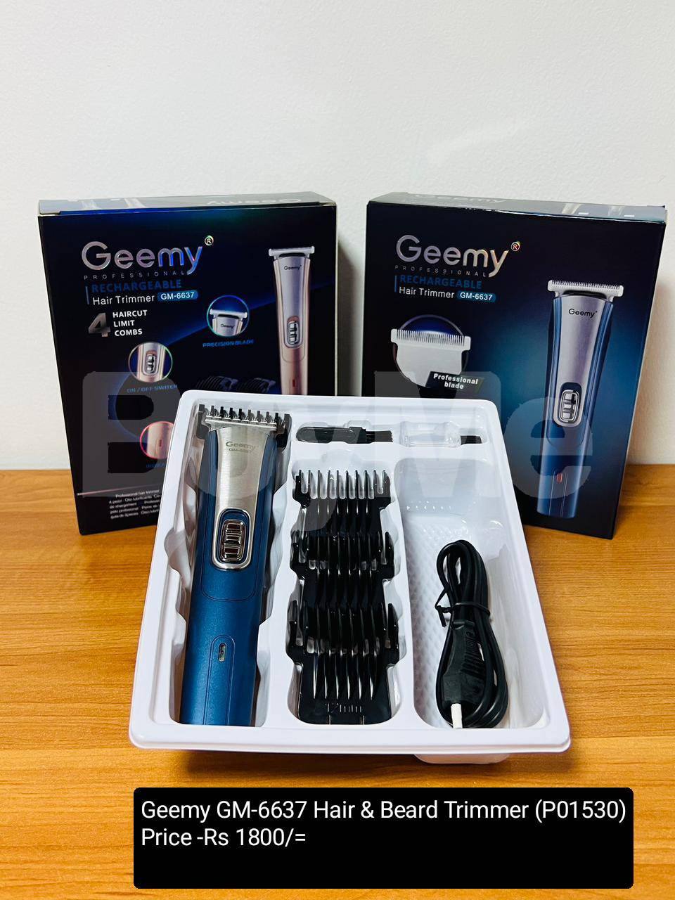 GEEMY GM-6637 HAIR & BEARD TRIMMER