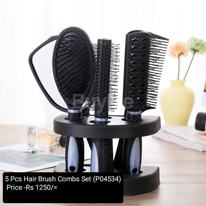 5PCS HAIR BRUSH COMBS SET
